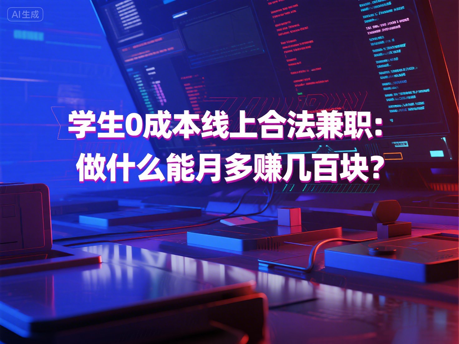 学生0成本线上合法兼职：做什么能月多赚几百块？