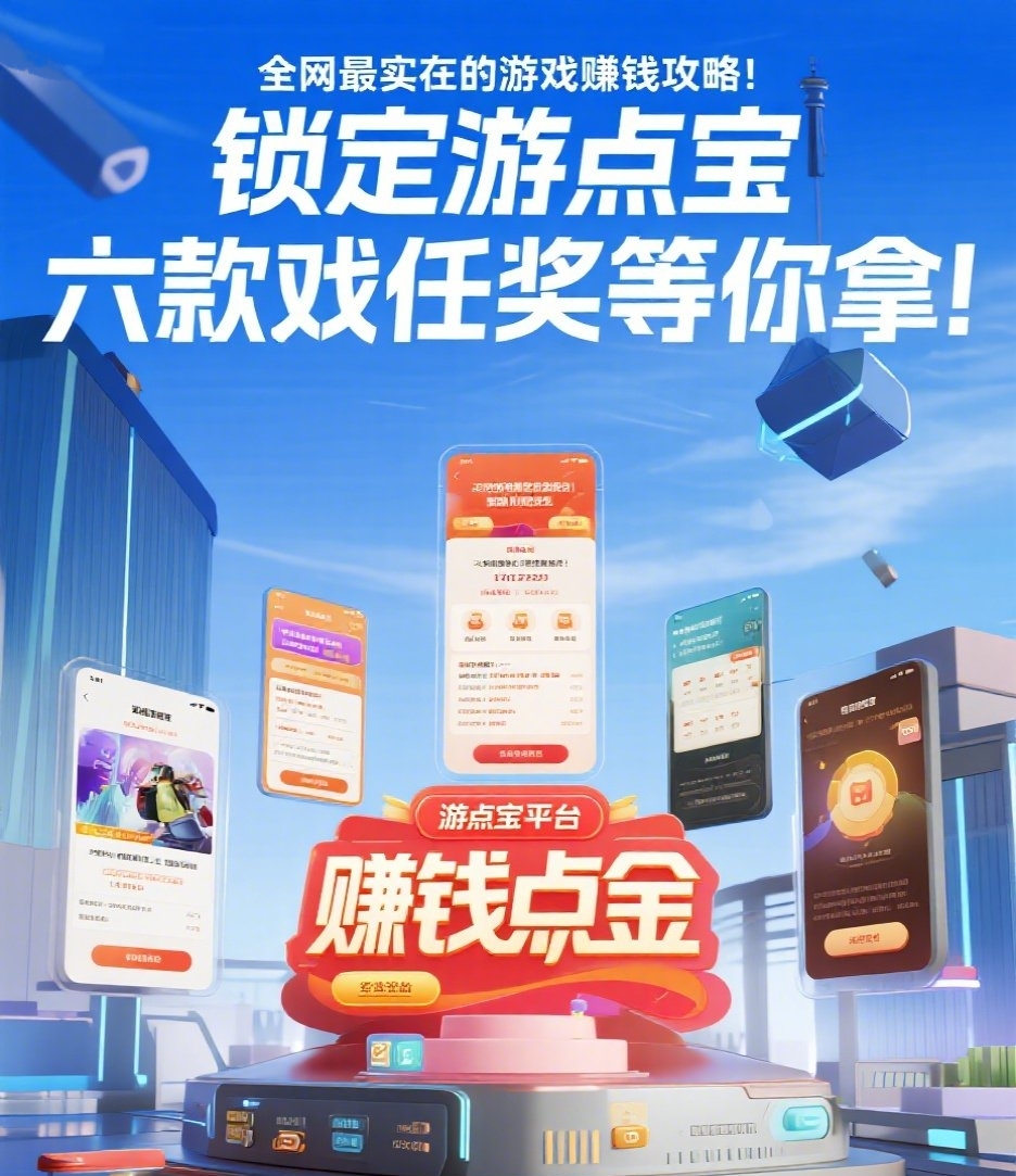 全网最实在的游戏赚钱攻略！锁定游点宝，六款游戏任务奖金等你拿！