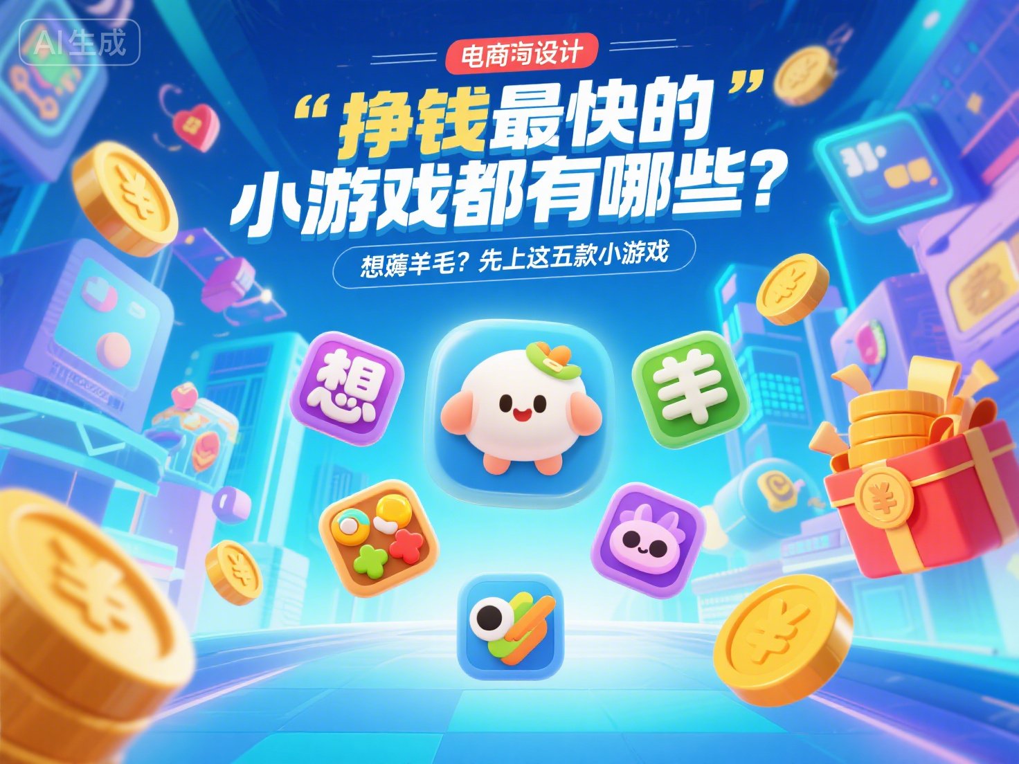挣钱最快的小游戏都有哪些？想薅羊毛？先上这五款小游戏
